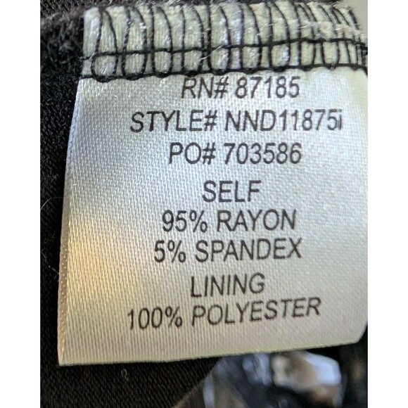 Ruby Rox Black Long Maxi Dress Aztec Embroidery Bust 32" Adjustable Straps - Picture 5 of 6